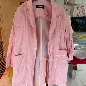Dsquared rain  pink coat